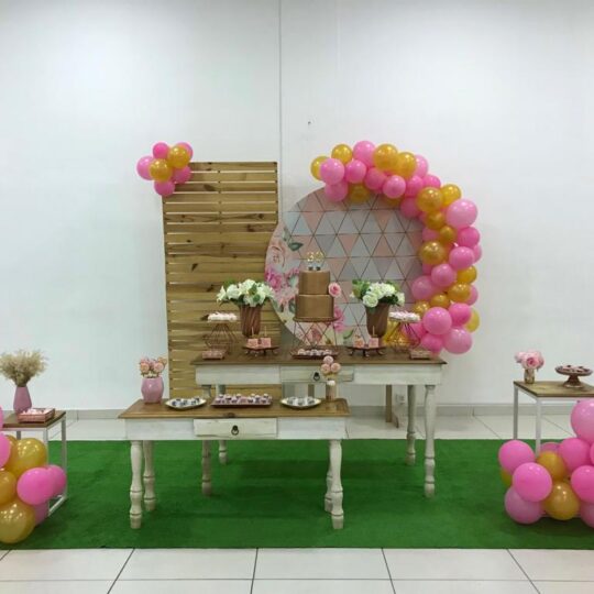 Adulto - Dourado e Rosa